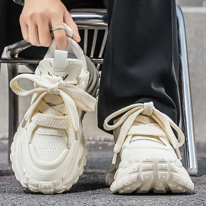 

Всесезонные низкие кроссовки на массивной подошве | Модные повседневные уличные кроссовки на толстой подошве, увеличивающие рост, нескользящие, износостойкие