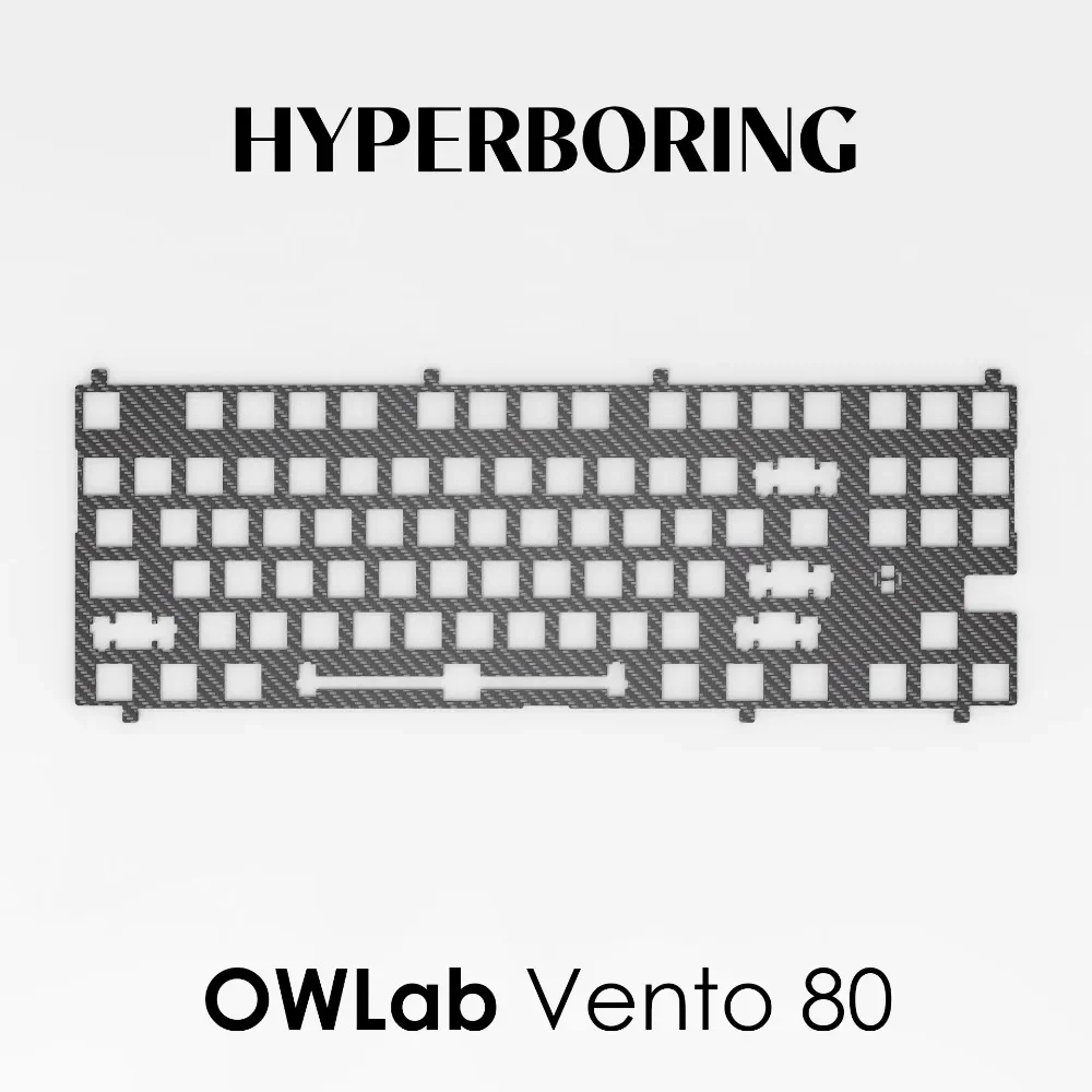 OWLab Vento 80 Positioning Plate for Mechanical Keyboard Pp Pc Pom Aluminium Brass Fr4 Plate Custom Gaming Keyboard Accessories