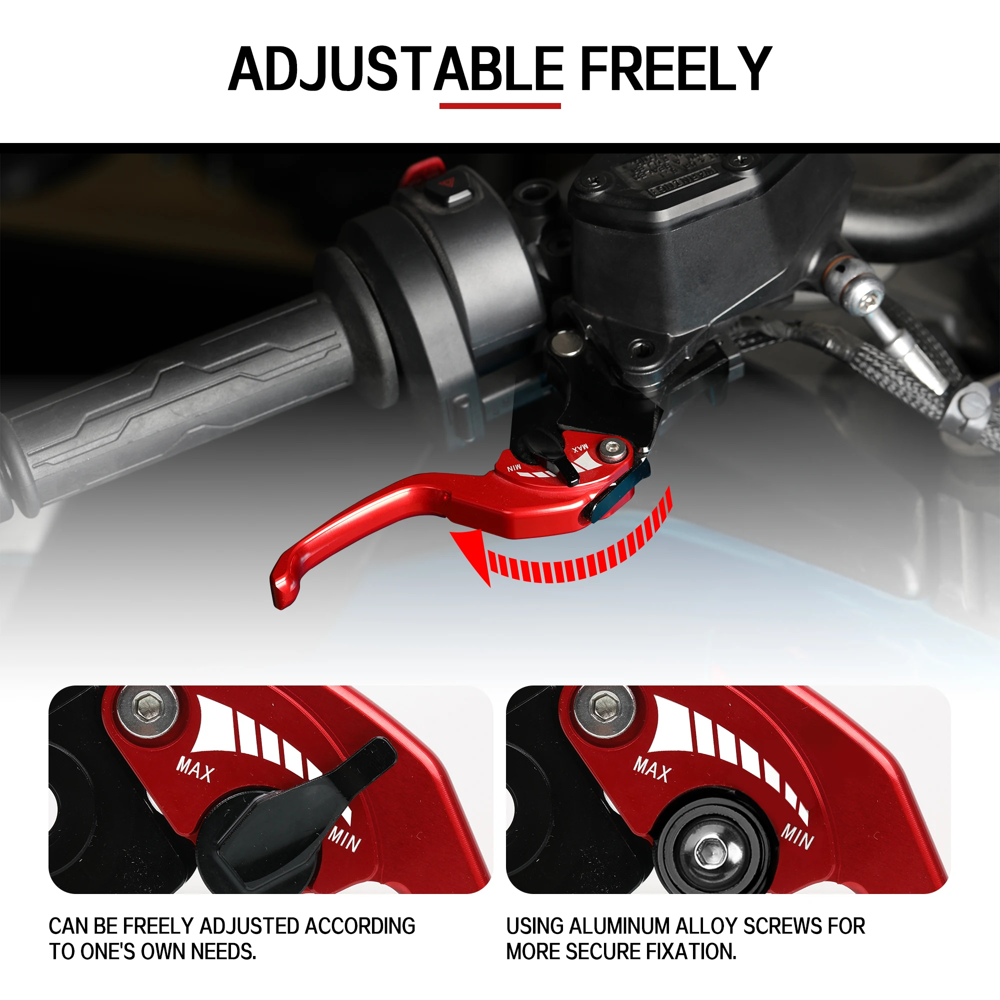 CNC Aluminum Short Handle Brakes Clutch Levers For CFMOTO 675SRS 675NK 675SS 675SR-R 500SR VOOM Two Finger Handle Brake Lever