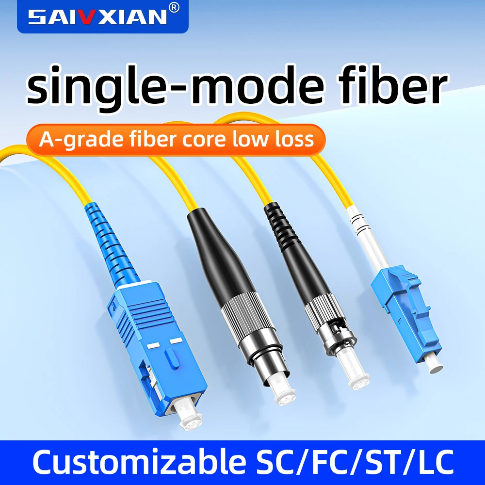 Fiber Optic Patch Cord 3mm APC SC-SC LC-LC-FC-ST Single Mode Single Core Tail Fiber Optic Extension Cable Finished Tail Fiber 1/