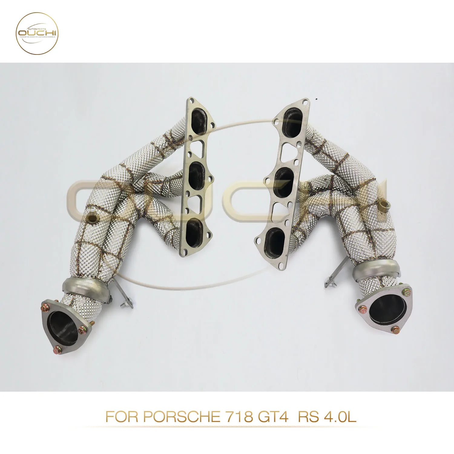 

OUCHI Factory Direct Sales For Porsche 718 GT4 RS 4.0L Straight Segmented Mainfold With Heat Shield Exhaust System Easy Install