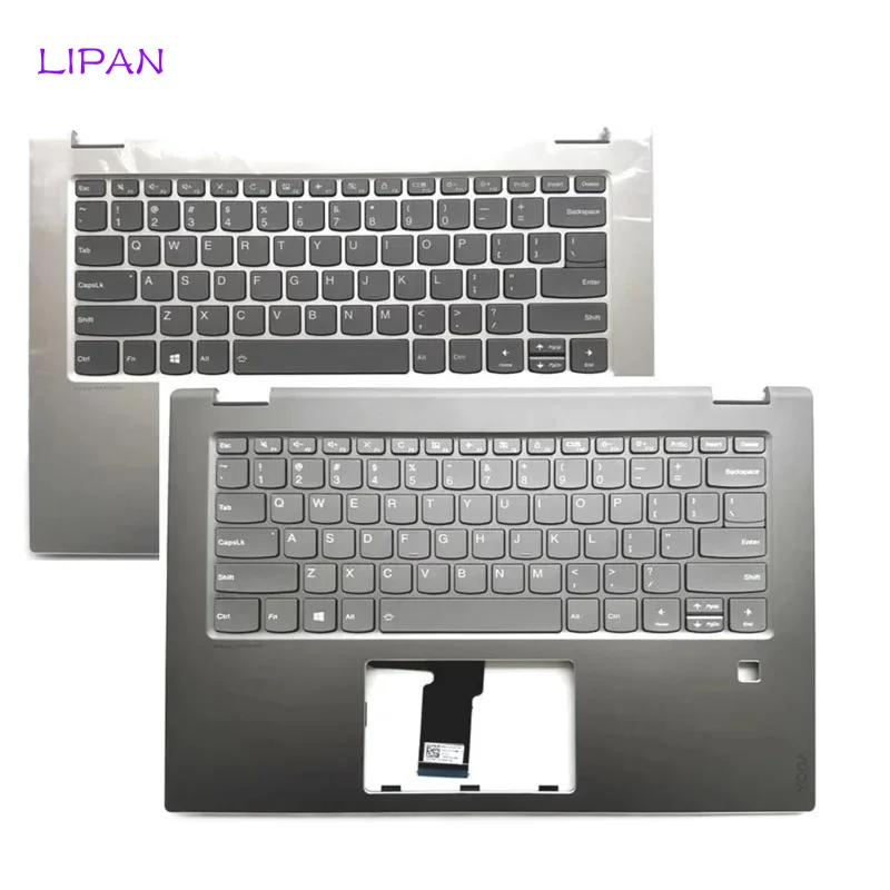 L New for Lenovo FLEX 5 flex 5-14 yoga 520-14 520-14ikb am1y 000200   upper palmrest top case cover keyboard bezel Black