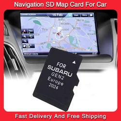 TF Card Navi for Subaru Legacy/Outback/Levorg/Impreza Vehicle GPS Europe UK Maps Update Latest 2024 Data Navigation GEN2 System