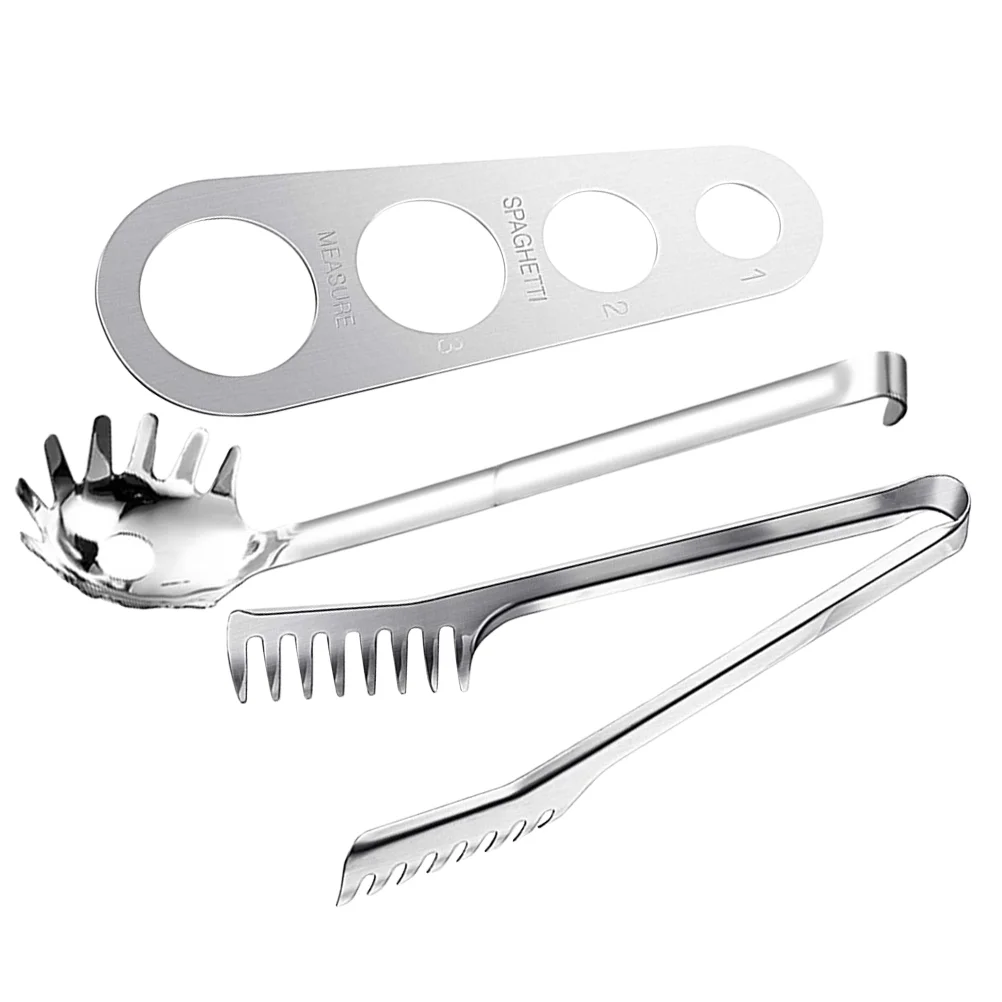 

Stainless Steel Spaghetti Fish Fettuccine Pasta Spoon Noodle Measurer Claw Server Portion Control Measuring Tool Kitchen Gadget