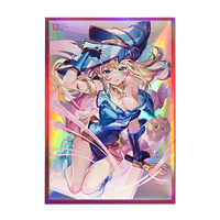 50PCS 63x90mm Cartoon Card Sleeves Holographic Trading Card Cover Japanese Sized Card Protector for YGO Game Cards