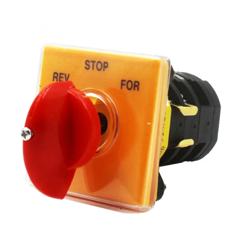 1pc Universal conversion Variable speed For Milling machine switch 3 Position 3 Phases 25A Forward-Stop--Reverse Rotary Switch