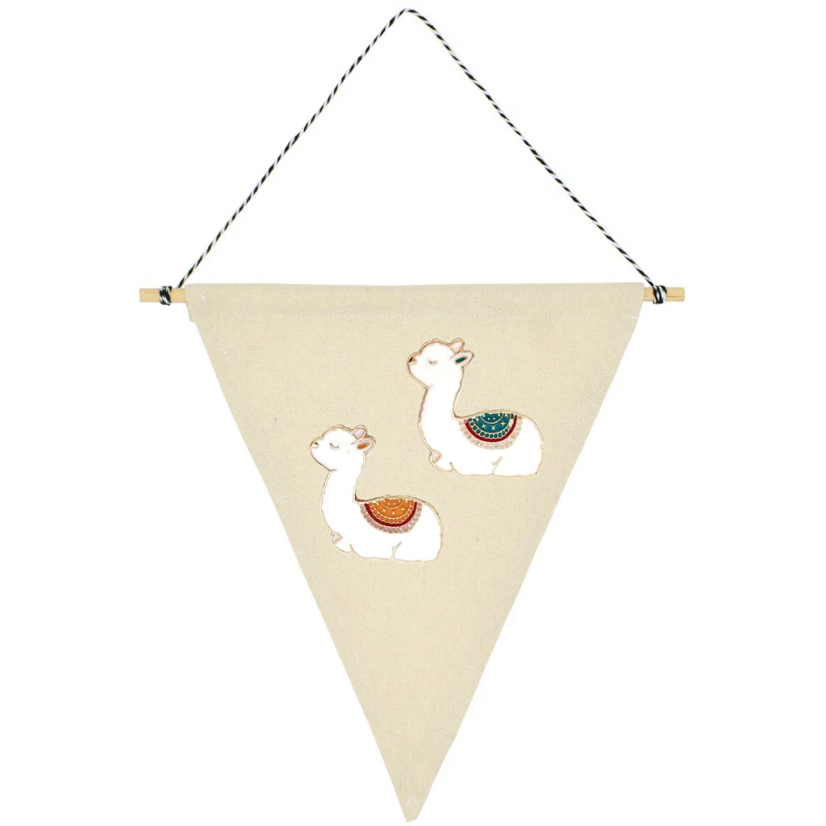 

2Pcs Creative Hanging Badge Brooch Pennant Banner For Wedding Party Decoration Display