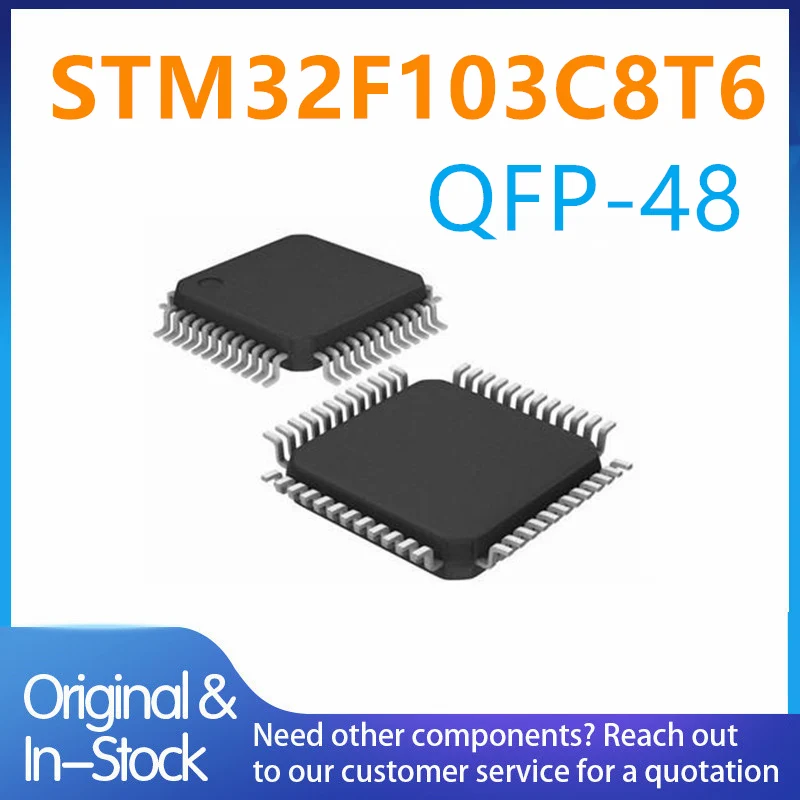 (10piece)100% New STM32F103C8T6 STM32F 103C8T6 QFP-48 Chipset
