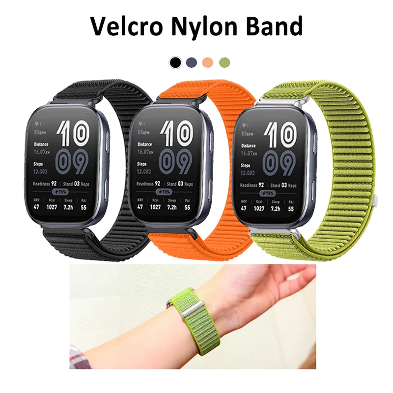 20mm 22mm New Nylon Strap Sports Breathable Band For Huami Amazfit Bip 6 / Bip 5 / Unity / Bip 3 Pro S U Lite