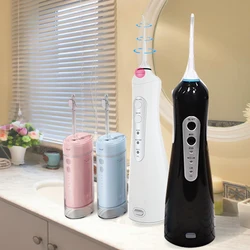 Water Flosser Teeth Cleaning Professional Cordless Rechargeable Dental Oral Rinse Super Spray,4 Sprinkler Heads PX7 Waterproof