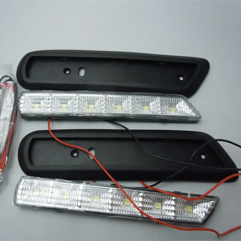 Juego de luces LED de circulación diurna, faros antiniebla blancos DRL para Mitsubishi ASX 2010-2012, 1 Juego