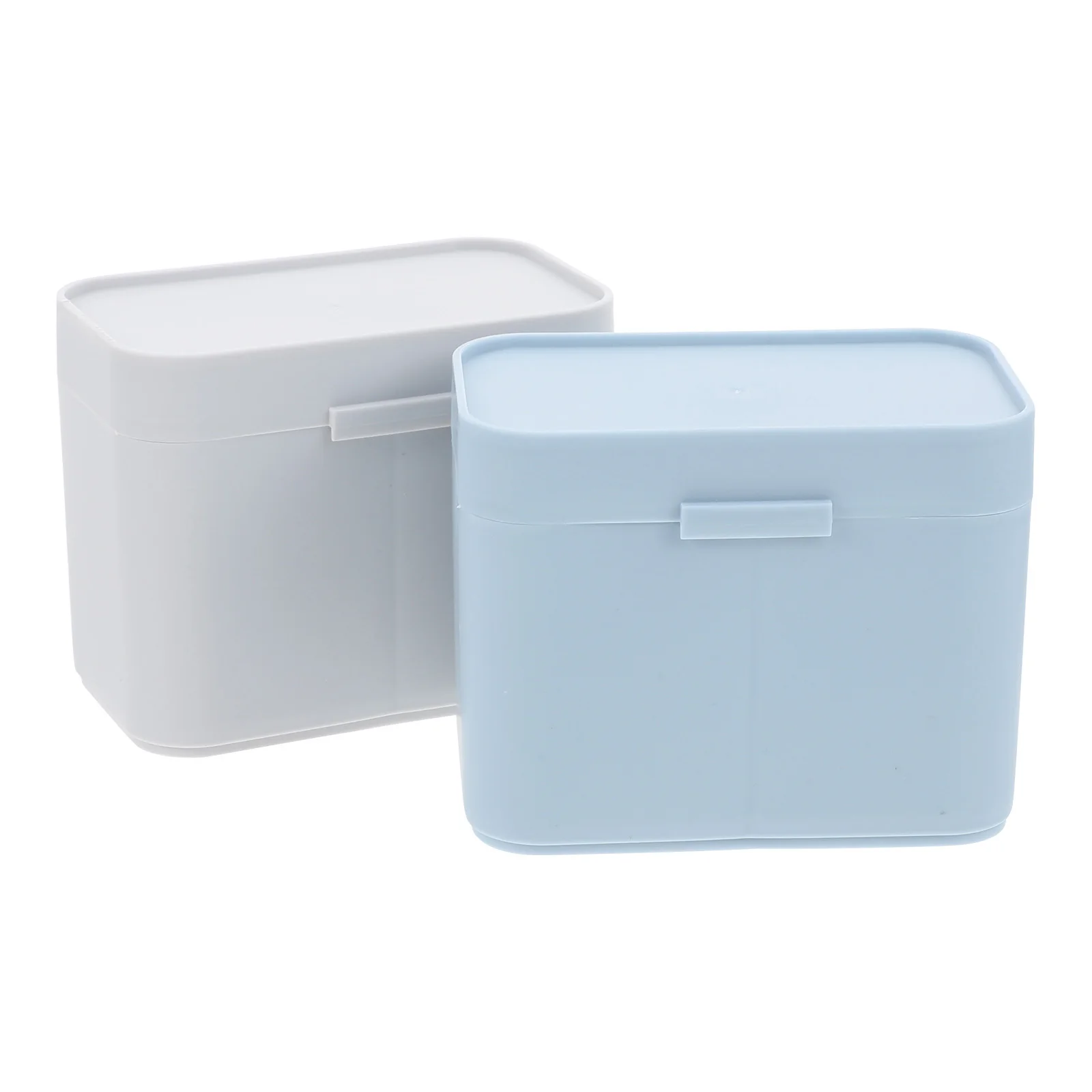 

2Pcs Nail Art Storage Box Organizer Cotton Pads Container for Salon Beauty Cotton Pad Holder Nail Pad Storage Box