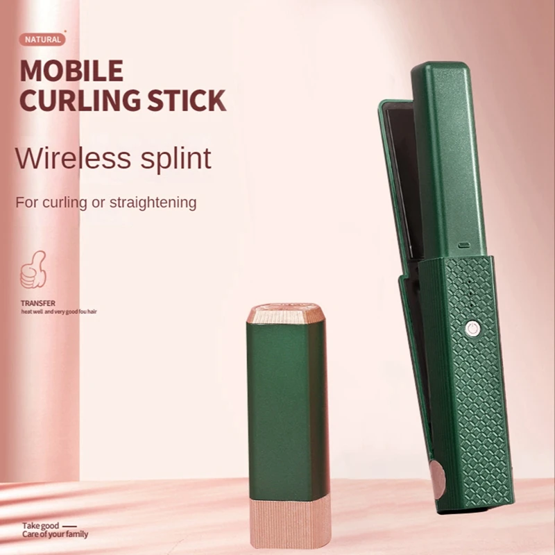 

Wireless Hair Straightening Splint Straight Hair Stick Portable Straight Curling Stick Inner Buckle Bangs Styling Tool