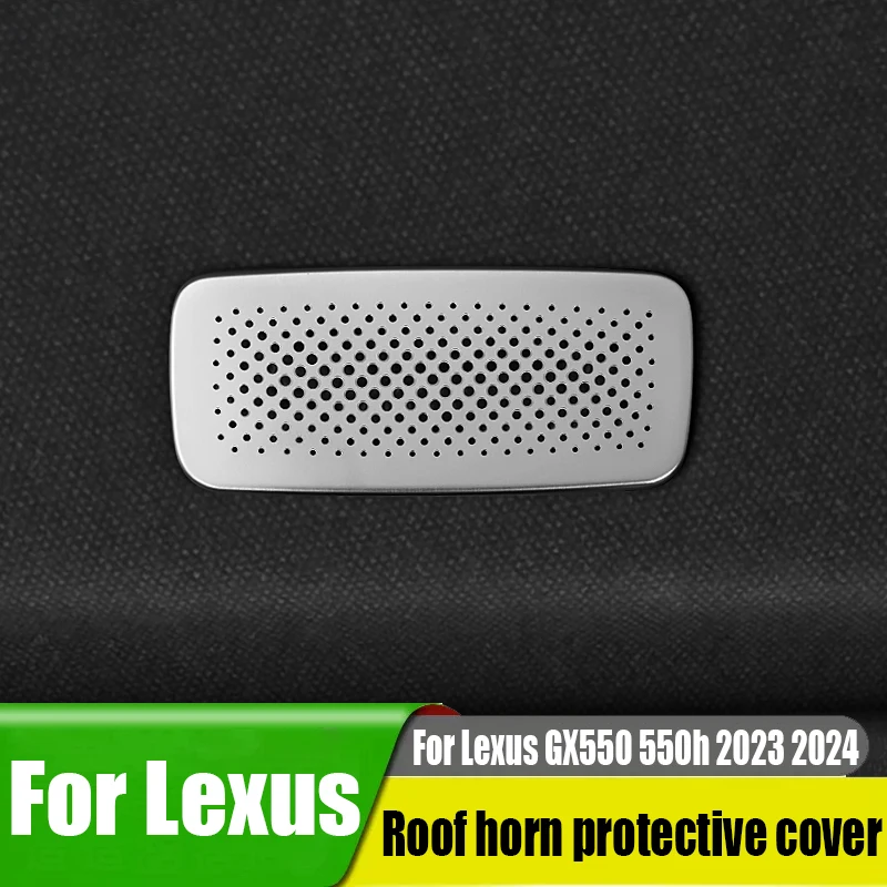 For Lexus GX550 550h 2023 2024 roof horn protective cover car interior decoration accessories stainless steel material