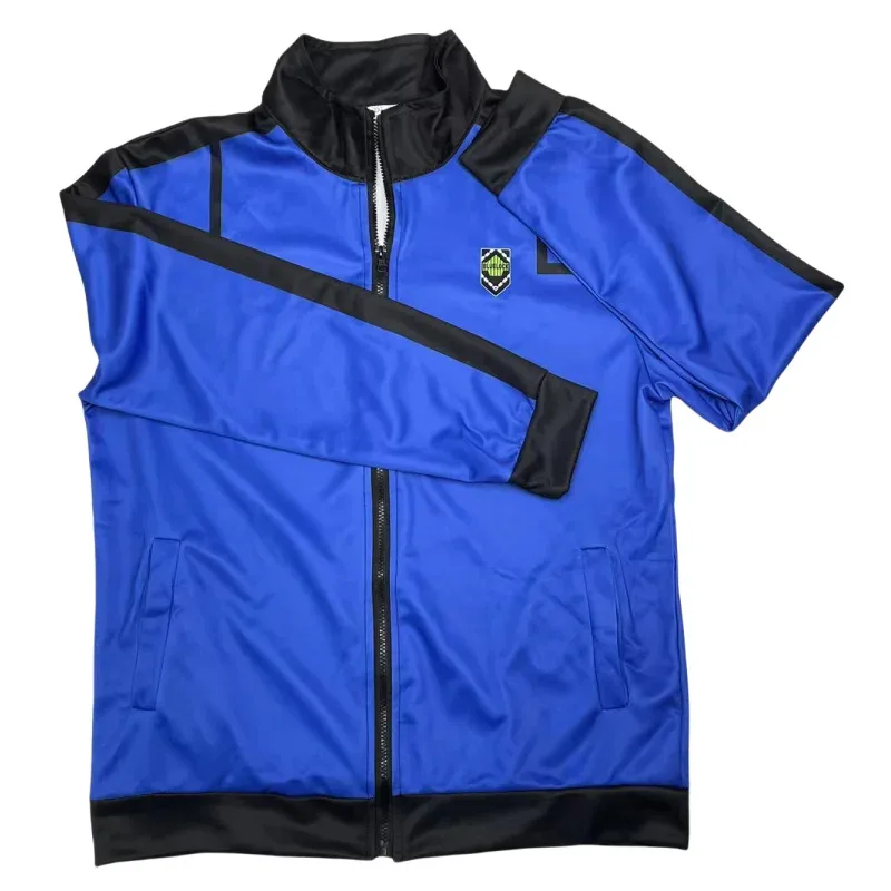 Chaqueta ISAGI de Anime con cerradura azul, disfraces de Cosplay, camiseta de fútbol BAROU, uniforme escolar para estudiantes, camisetas de fútbol Isagi Yoichi