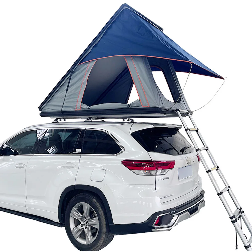 Folding Camping Light 2 Person Folding Roof Top Tent Hot Sale Low Price Aluminum Rooftop Tent