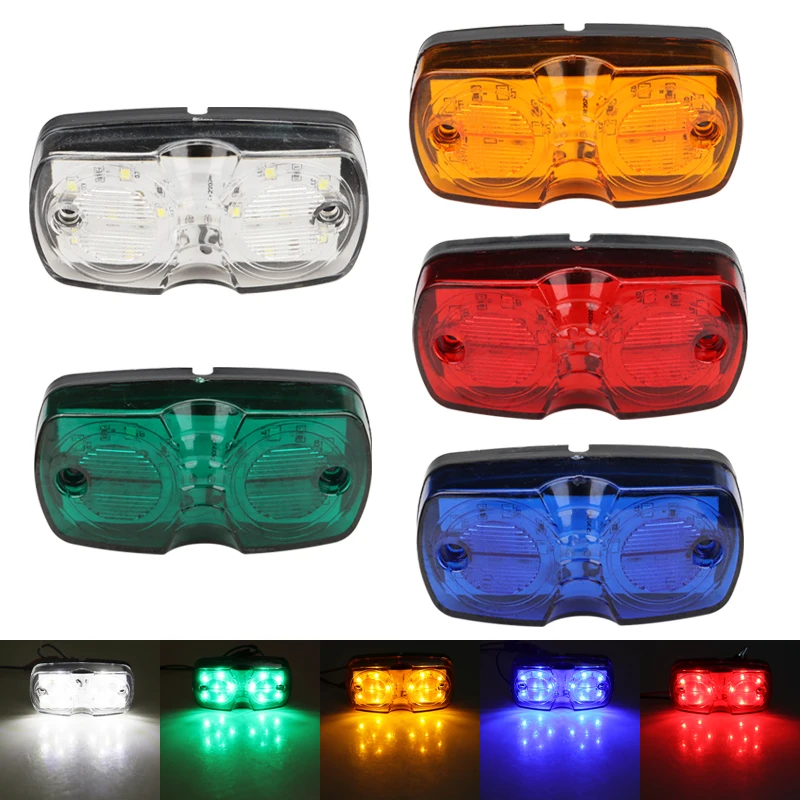 

2pcs 12/24v led Trailer lights Warning taillights beacon truck Side Warning Signal light Indicator light car decorative lamp