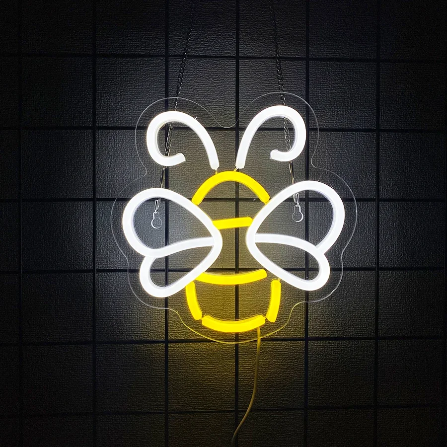 تستخدم لتزيين الغرف وغرف الألعاب والنوادي والمكاتب وعلامات النيون للحيوانات والرموز اللطيفة للببغاوات والنحل، مدعومة بمنفذ USB