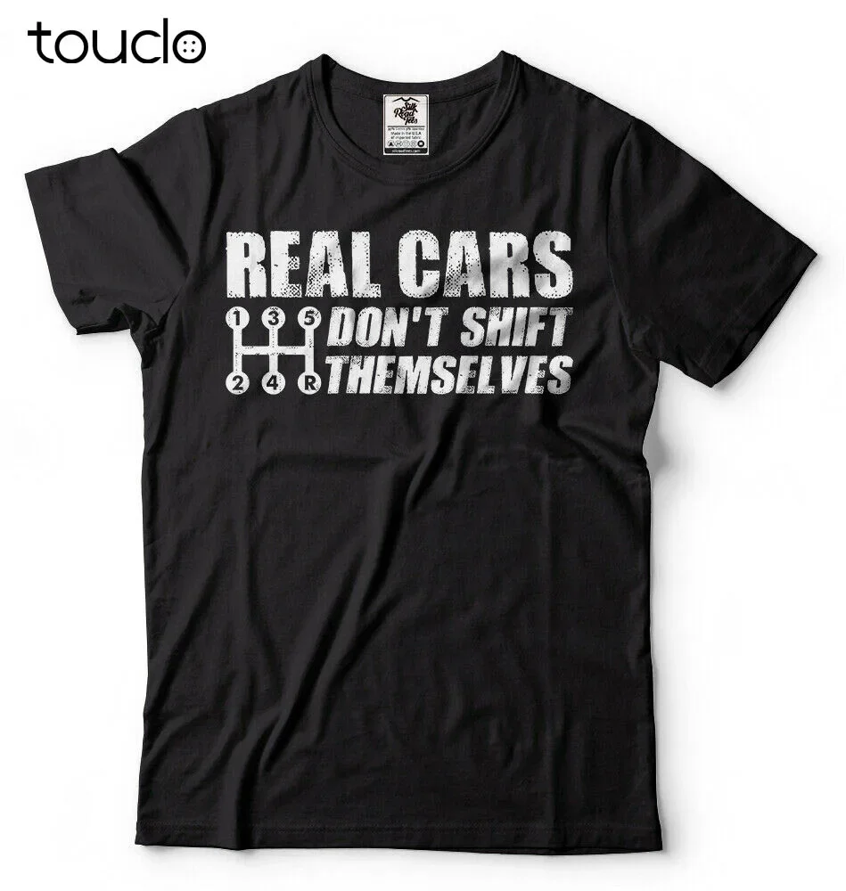 Manual Shift Drive T-Shirt Car Lover T-Shirt Mens Funny T-Shirt Stick Shift Tee unisex