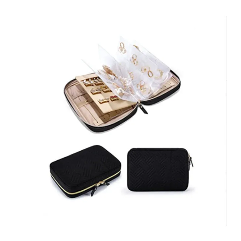 

Portable Jewelry Bag Jewelry Travel Storage Box Clip Jewelry Bag Transparent Clutch Bag