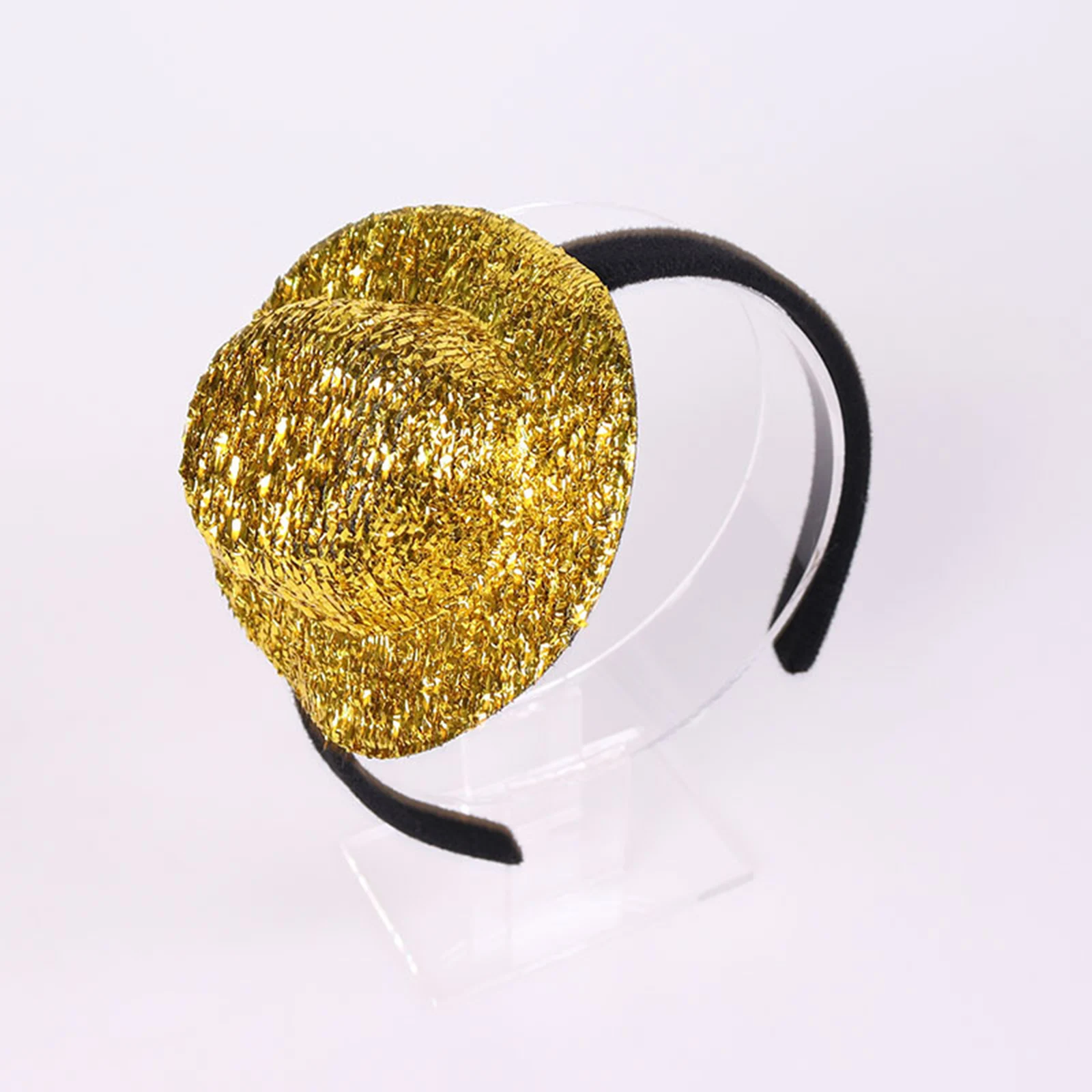Women Jazz Accessories Girls Fashion Retro Vintage Carnival Sparkly Hat Headband Headwear Costume for Masquerade Themed Party