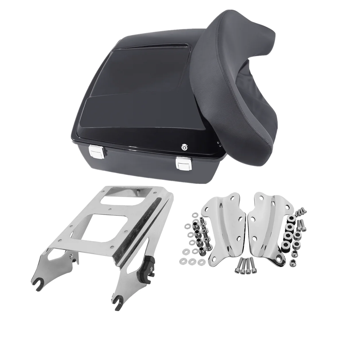 Motorcycle Chopped Pack Trunk Pad Mount Docking Kit For Harley Tour Pak Touring 2009-2013