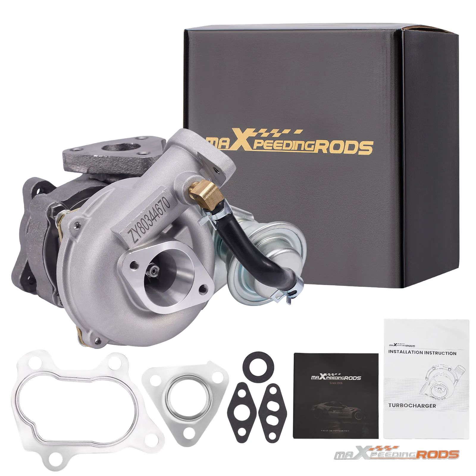 Maxpeedingrods VZ21 Mini Motorcycle Turbocharger Fit For Small Engines Snowmobiles Motorcycle RHB31 A1 F6AT Isuzu 4TNA