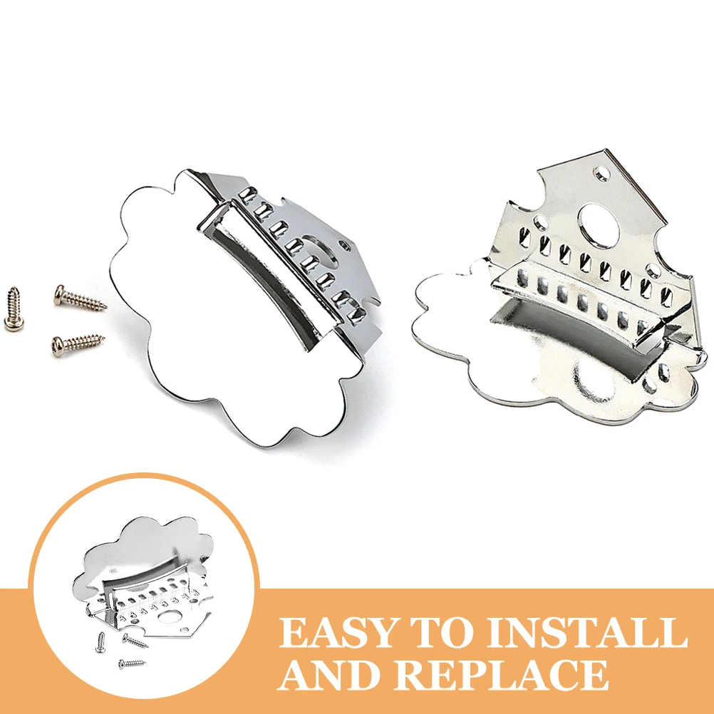 

Accessories Cloud-shaped Tailpiece Instruments Mandolin Stainless Steel with Screws