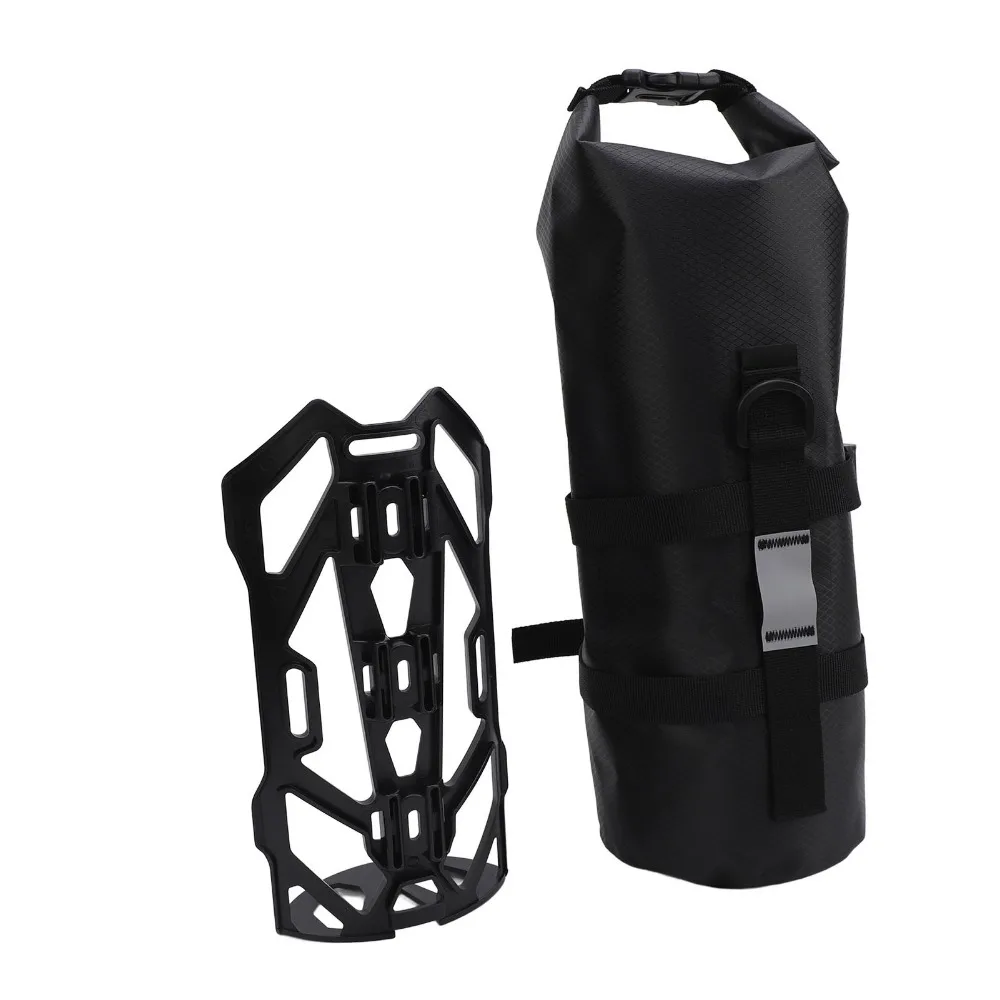 

5L Bicycle Front Fork Bag with Reflective Stripe Large Capacity Bicycle Front Fork Pouch Bag Easy To Install Multipurpose