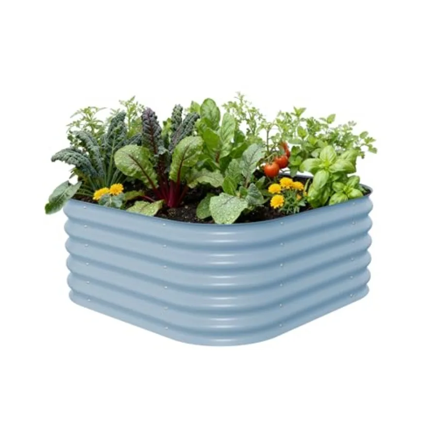 Raised Garden Bed Kit 17 Tall 4 In 1 Modular Metal Raised G…