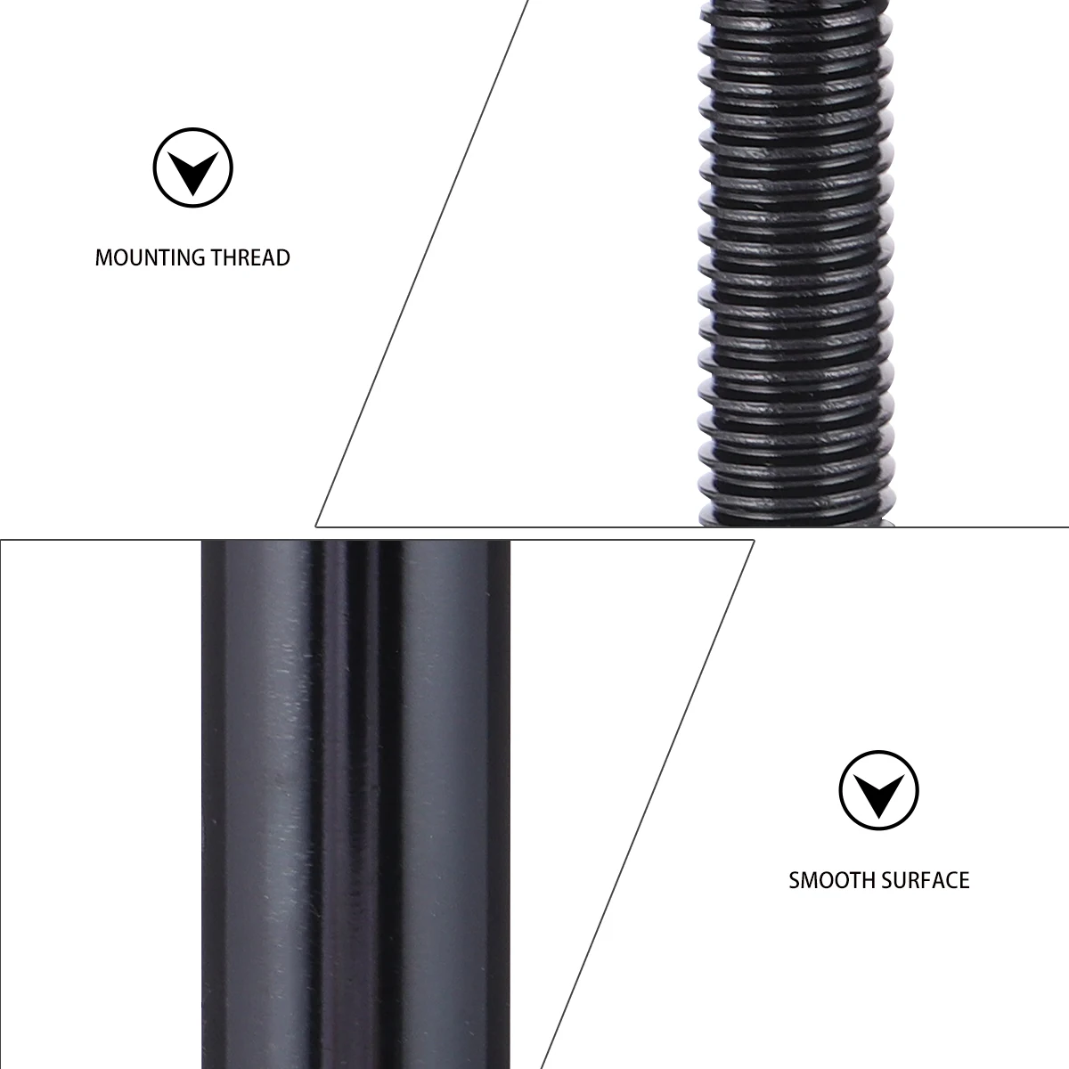 

Gear Rod Extension Stick Lever Knob Extender Handle Incredible Details Car Aluminum Alloy