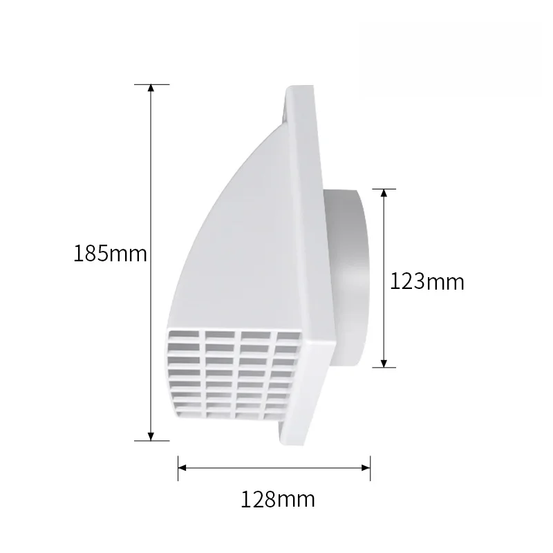 For Healthy Living Environment Exterior Wall Vent Superior Air Quality Improvement Ventilation Grille Plastic Air Vent
