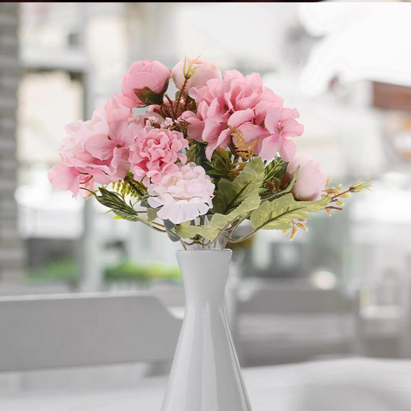 

Wedding Decoration Vase Artificial Flowers Elegant Faux Flower Arrangement For Home Decor Simulation Flower Adornment