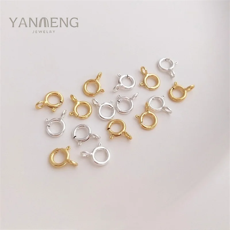 S925 Sterling Silver Spring Clasp,14KGold-plated does not fade,diy Handmade Jewelry Finishing Accessories