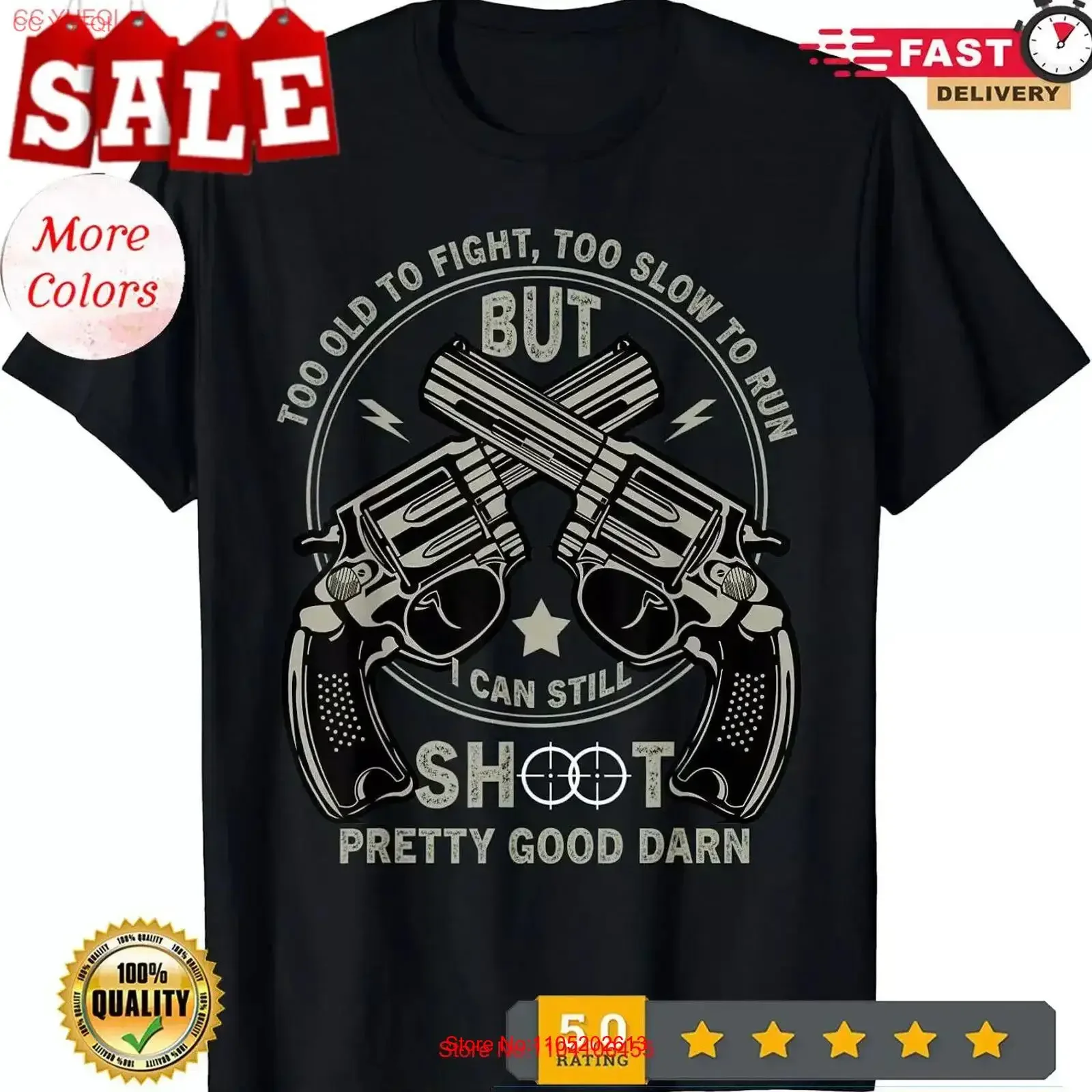 جديد محدود مضحك قديم جدًا لمحاربة الجري البطيء ولكن لا أستطيع إطلاق النار على تي شيرت عتيق مغسول أوم للارتداء اليومي أنيق #1