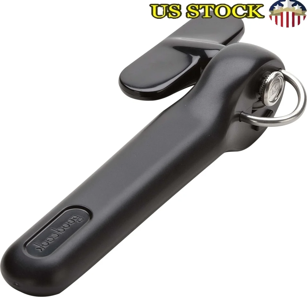 

Safe-Cut Manual Can Opener Smooth Edge Design Easy Use Eliminates Cross-Contamination Bottle Opener Compact Kitchen Tool Easy