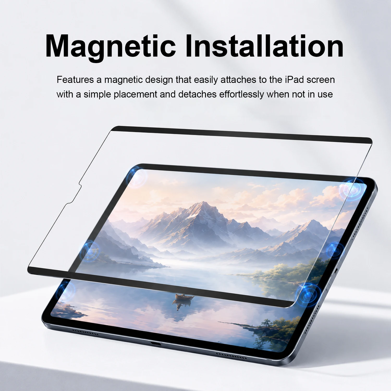 Magnetic Like Paper Film For iPad A16 Air 11 M4 M3 M2 5 4 Pro 11th 13 M5 12.9 10 9 10th 9th Generation Mini 7 6 Screen Protector