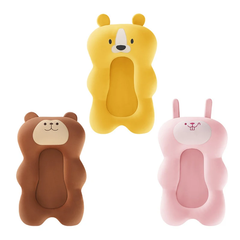 

Baby Bath Seat Support Mat Infant Anti-Slip Soft Comfort Body Cartoon cartoon bath mat Cushion Foldable Baby Bath Tub Pad Chair