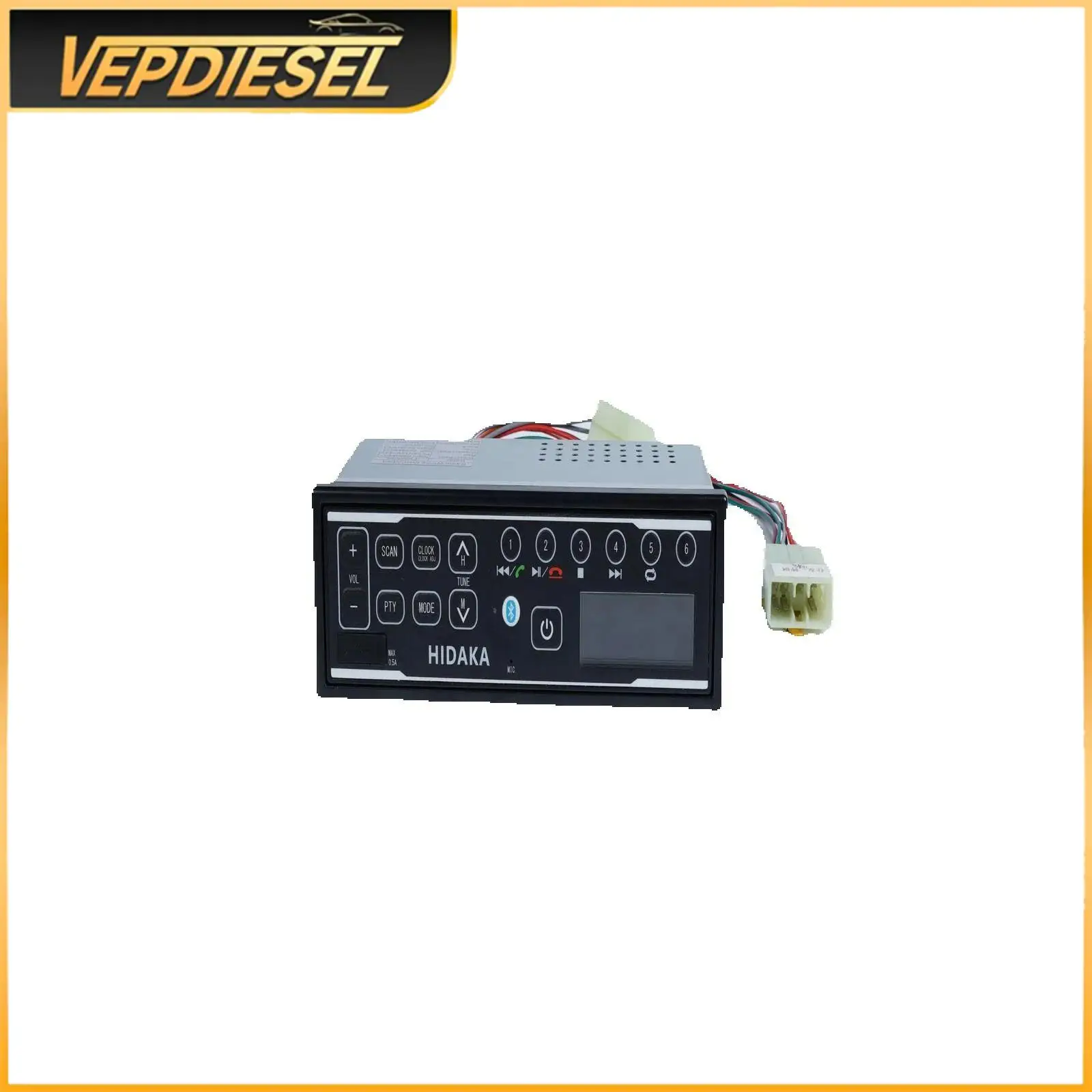 

HI-M505 Автомобильный радиоприемник 12 В 24 В DAB + AM/FM USB Bluetooth для экскаватора Komatsu Kobelco Sumitomo, сейсмический, защита от брызг, пыленепроницаемый