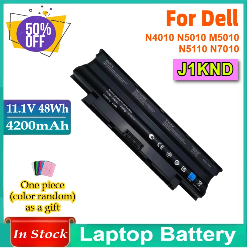 J1KND 4200mAh 노트북 배터리 델 인스피론 3420 15r 17r 14r 13r N5110 N4110 N4010 N3010 M5110 M4110 M501 M503 보스트로 3750용