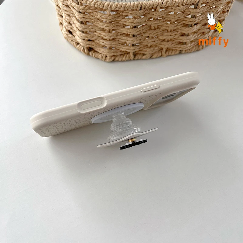 جديد ميفي الهاتف قذيفة مناسبة آيفون 17 16 15 14 الكرتون الأرنب ستار حامل مغناطيسي جودة عالية مكافحة قطرة جراب هاتف هدية