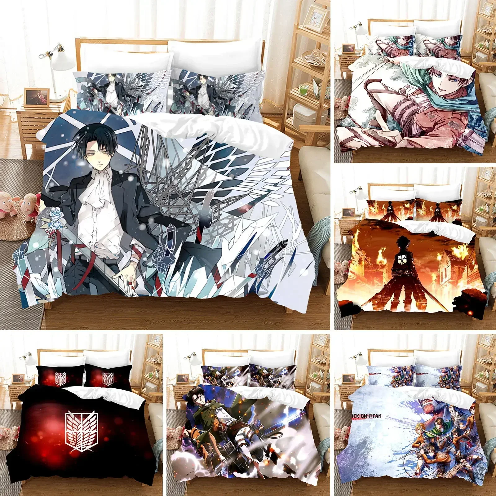 3d-printed-attack-on-titan-aot-bedding-set-anime-levi-duvet-cover-double-twin-full-queen-king-adult-kids-bedclothes-quilt-cover