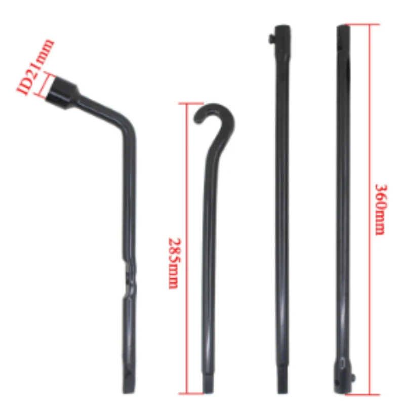 1 Set Spare Tire Jack Tool Lug Wrench Kit T6 on-board tool repair kit for T8 tire tools