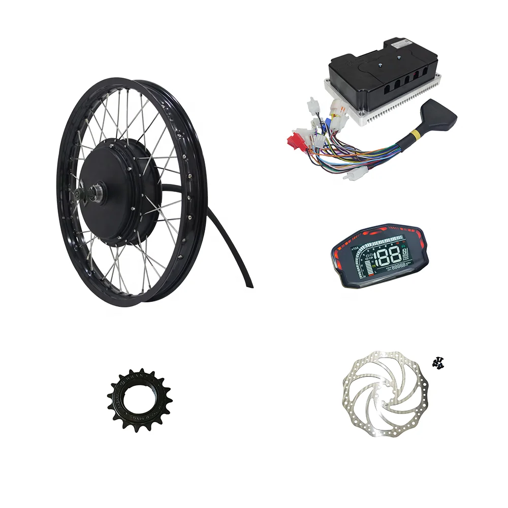 

QS Motor QS205 Electric Scooter 3000W 50H V3I 17x1.6inch Rim Fardriver ND72450 BLDC Controller DKD Speedometer 3000W Power New