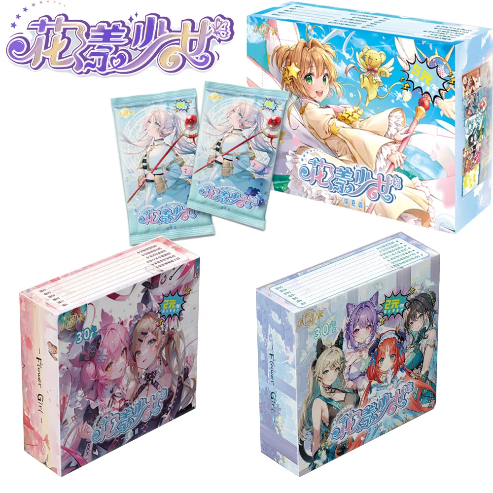 Goddess Story Flower Girl Collection Cards Booster Box Waifu Card Tcg Anime Cute Girl Bikini Game Card Child Table Toys For Gift