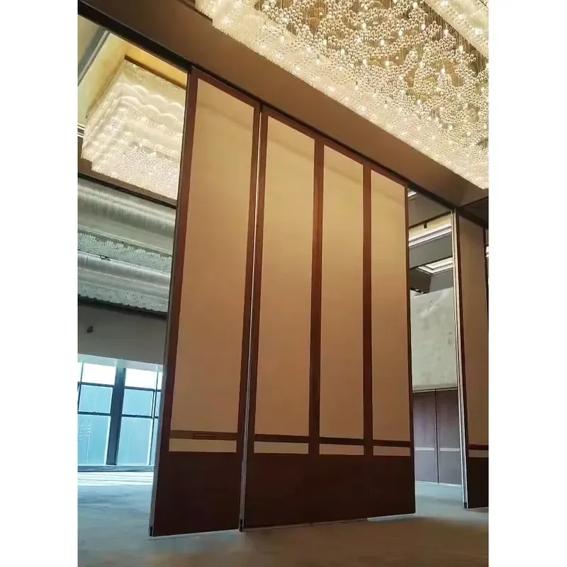 Foldable Movable Automatic Acoustic Sliding Partition Wall Stainless Steel Aluminum Frame Modern Design Customizable for