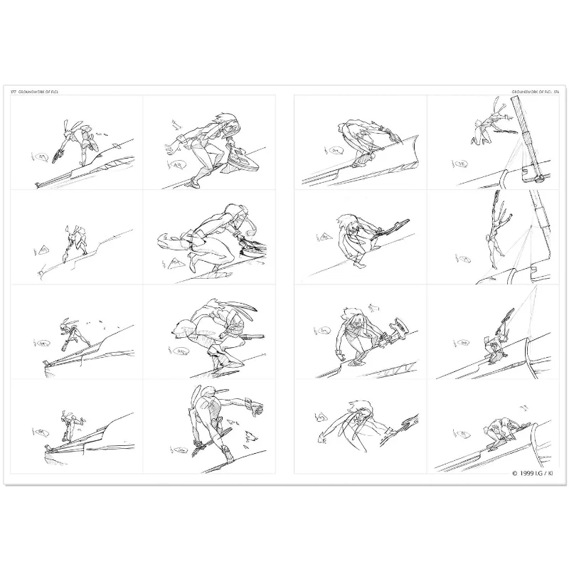 Animation FLCL She Is Special Original Artwork, Storyboard, and Art Book Reissue Reprint Edition Album Book