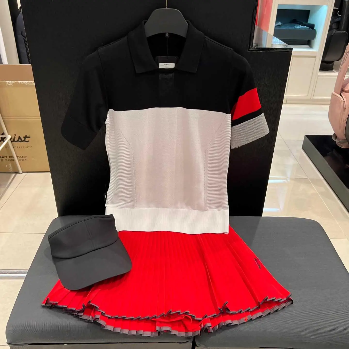 Women's Summer Golf Apparel: Cool-to-the-Touch, UV-Protective Knit Short-Sleeve Top—Flattering and Versatile