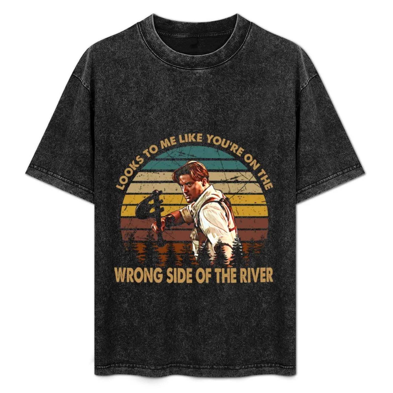 

the river The Mummy brendan gift art T-Shirt baggy shirts funny costumes mens t shirts