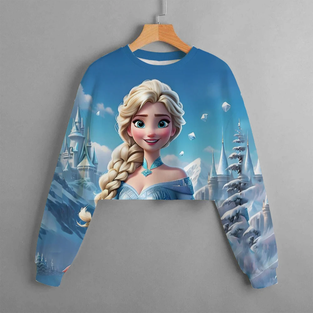 Frozen 2 Hoodies Elsa Princess Spring Autumn Girls Long Sleeves Sweatshirts Clothes Cartoon Casual Sport Hooded Tops 1-14 Years